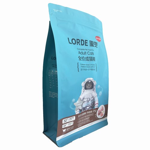 Customized Design Plastic Ziplock Pouch Food Grade Frozen Pet Food Package Bag